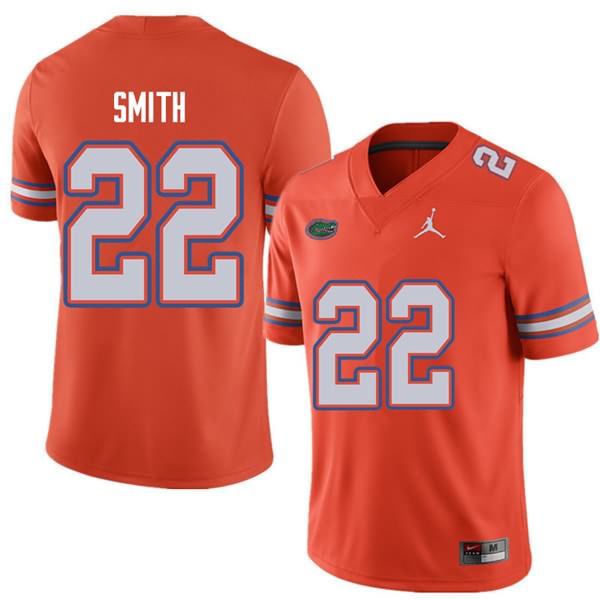 Men's NCAA Florida Gators Emmitt Smith #22 Stitched Authentic Jordan Brand Orange College Football Jersey SPF8365EW